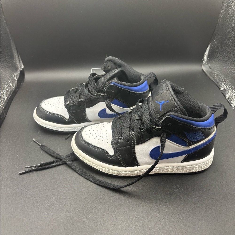 Jordan Black and Blue Sneakers Classic Design size 11C